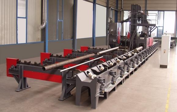 管材、棒材、圓鋼、鋼筋通過式拋丸機